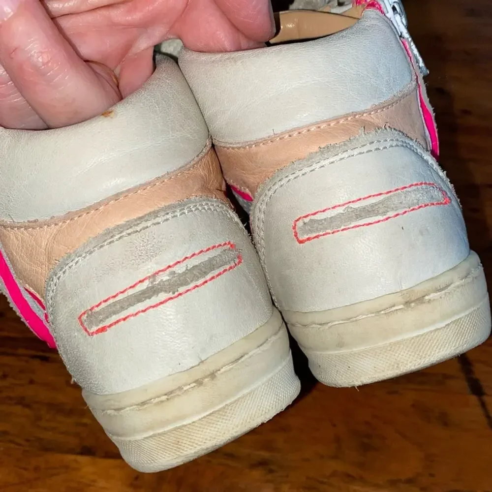MAA Spain $165 Toddler Girls Leather High Top Sneaker EU28 US11